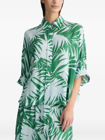 Printed Satin Shirt