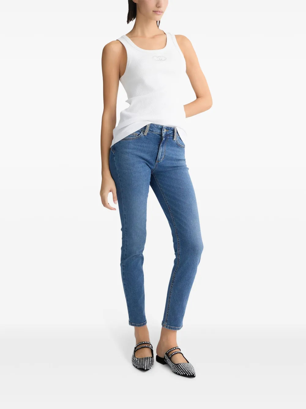 Rhinestones Skinny Jeans