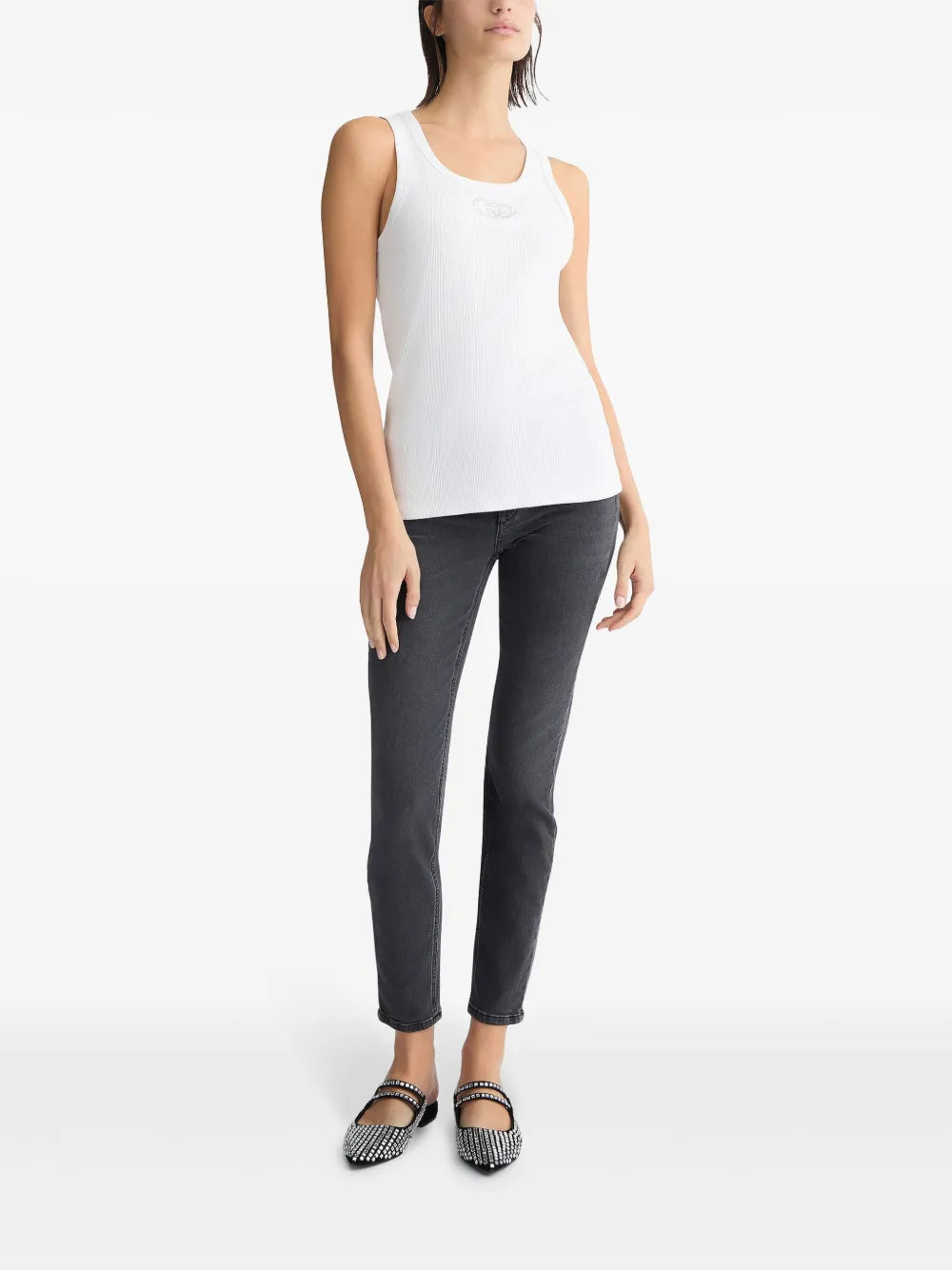 Rhinestones Skinny Jeans