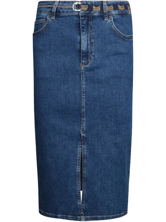 Denim Midi Skirt