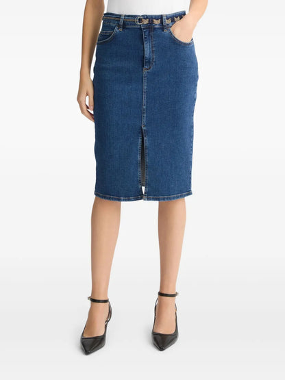 Denim Midi Skirt