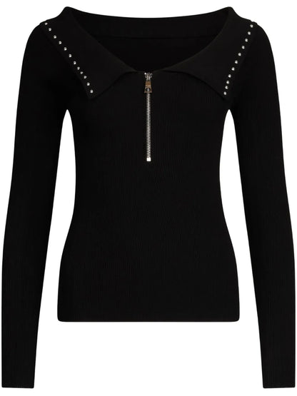 Stud-Embellished Sweater