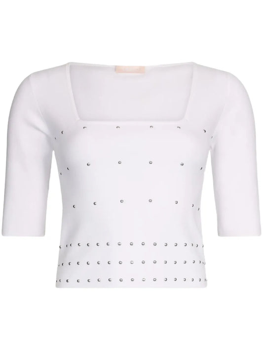 Studs-Embellished Top