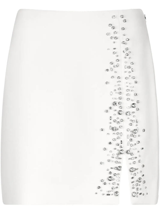 Rhinestone-Embellished Miniskirt