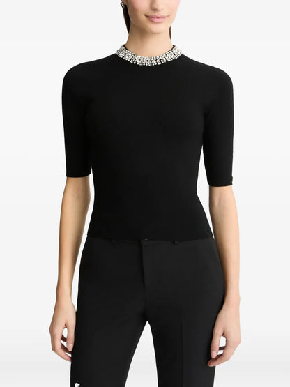 Rhinestone-Embellished Top
