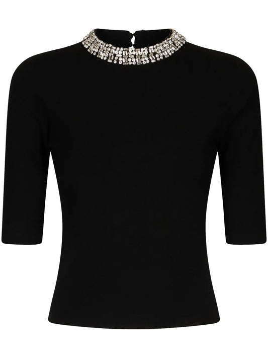 Rhinestone-Embellished Top
