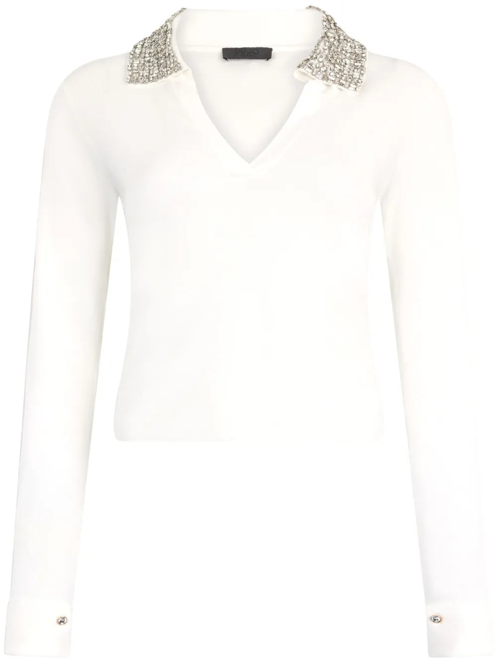 Rhinestone Polo Top