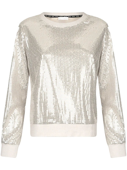 Sequin-Embellished Sweatshirt