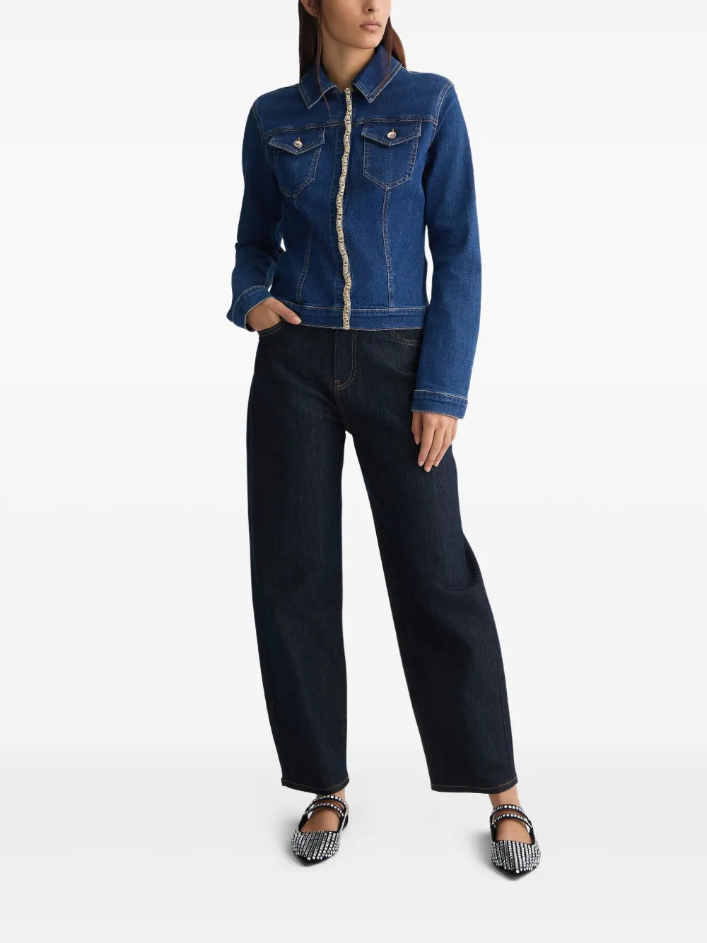 Rhinestone Denim Jacket