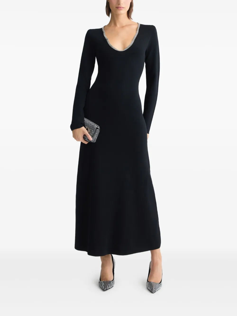 Rhinestone-Embellished Dress