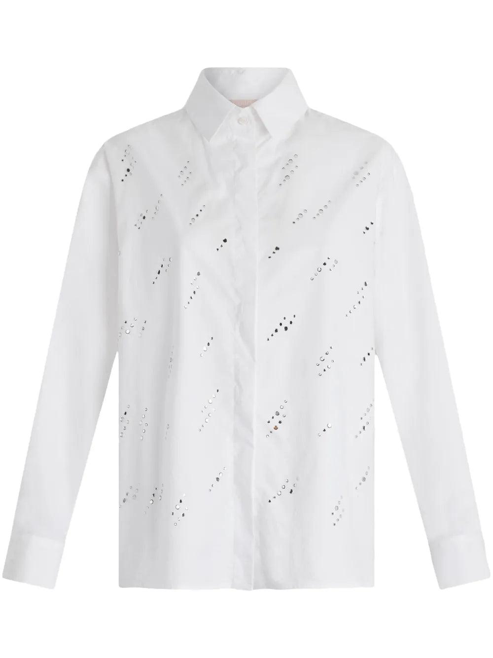 Rhinestone Poplin Shirt