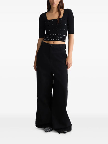 Studs-Embellished Top