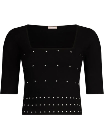 Studs-Embellished Top