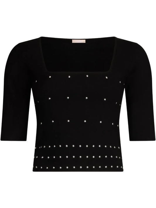 Studs-Embellished Top