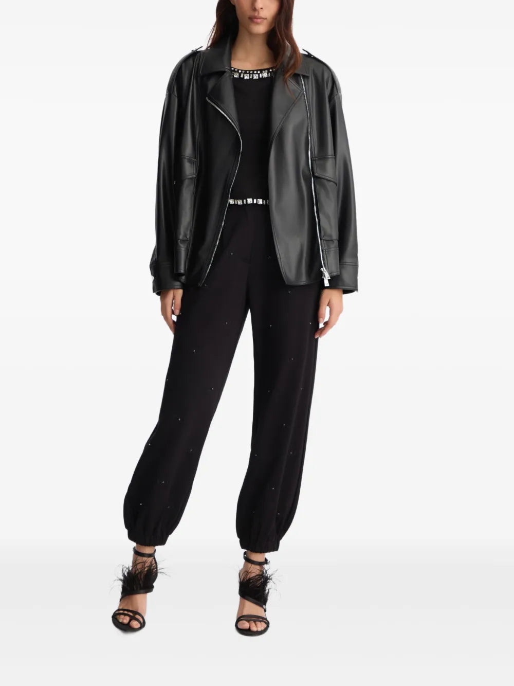 Coated Biker Jacket