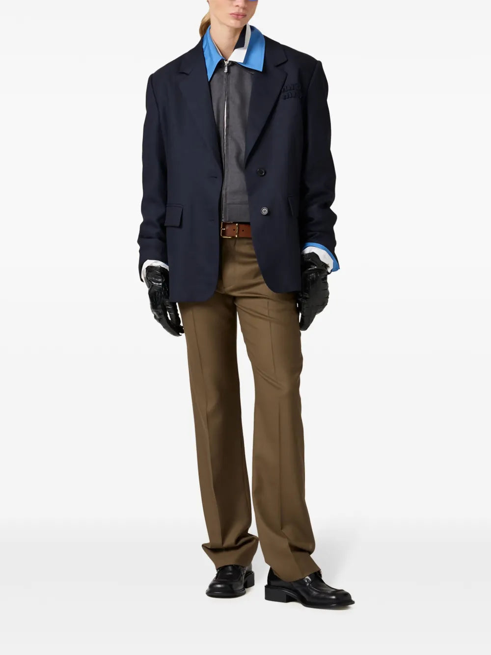 Gabardine-Weave Bomber Jacket