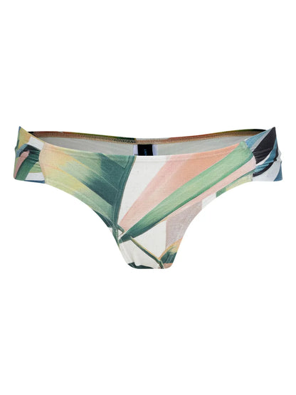 Graphic-Print Bikini Bottoms