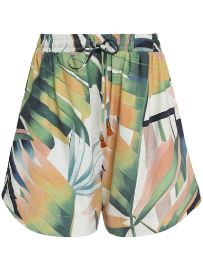 Floral-Print Shorts