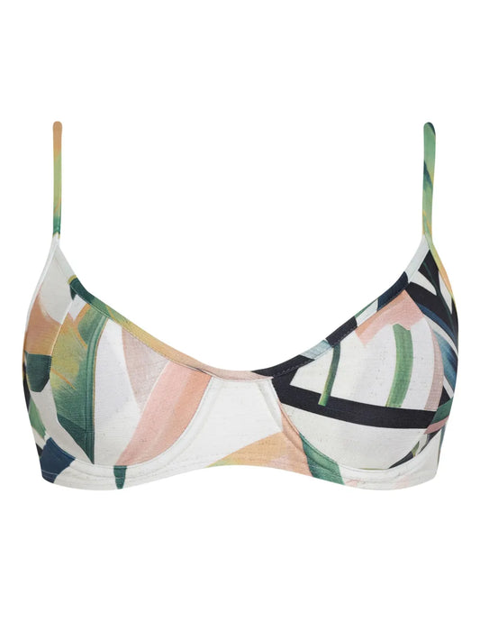 Printed Bikini Top