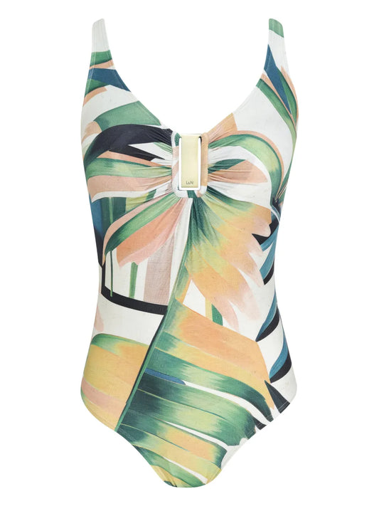 Mirassol Leaf-Print Swimsuit