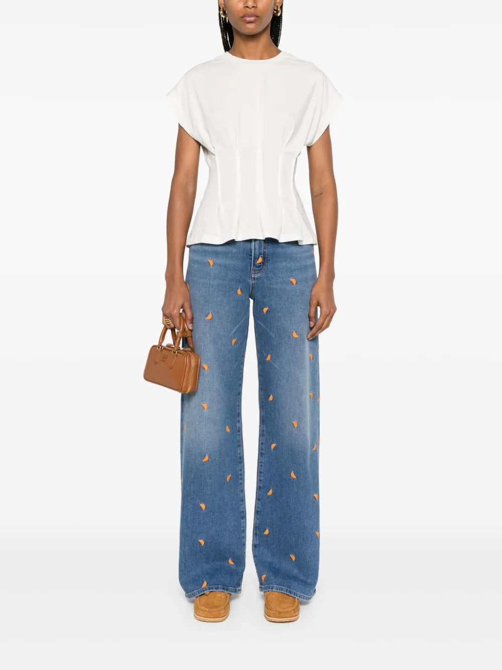 Fruit-Embroidery Jeans
