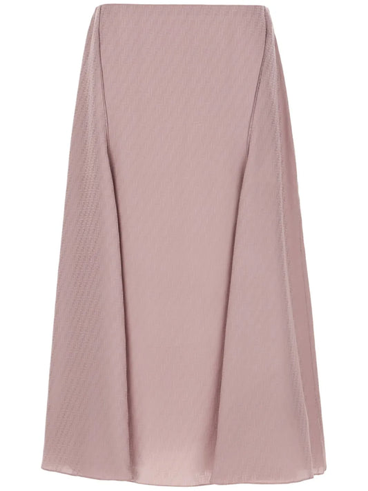 Monogram-Pattern Skirt