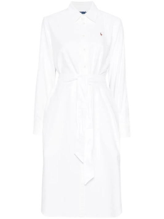 Polo Pony-Embroidered Midi Dress
