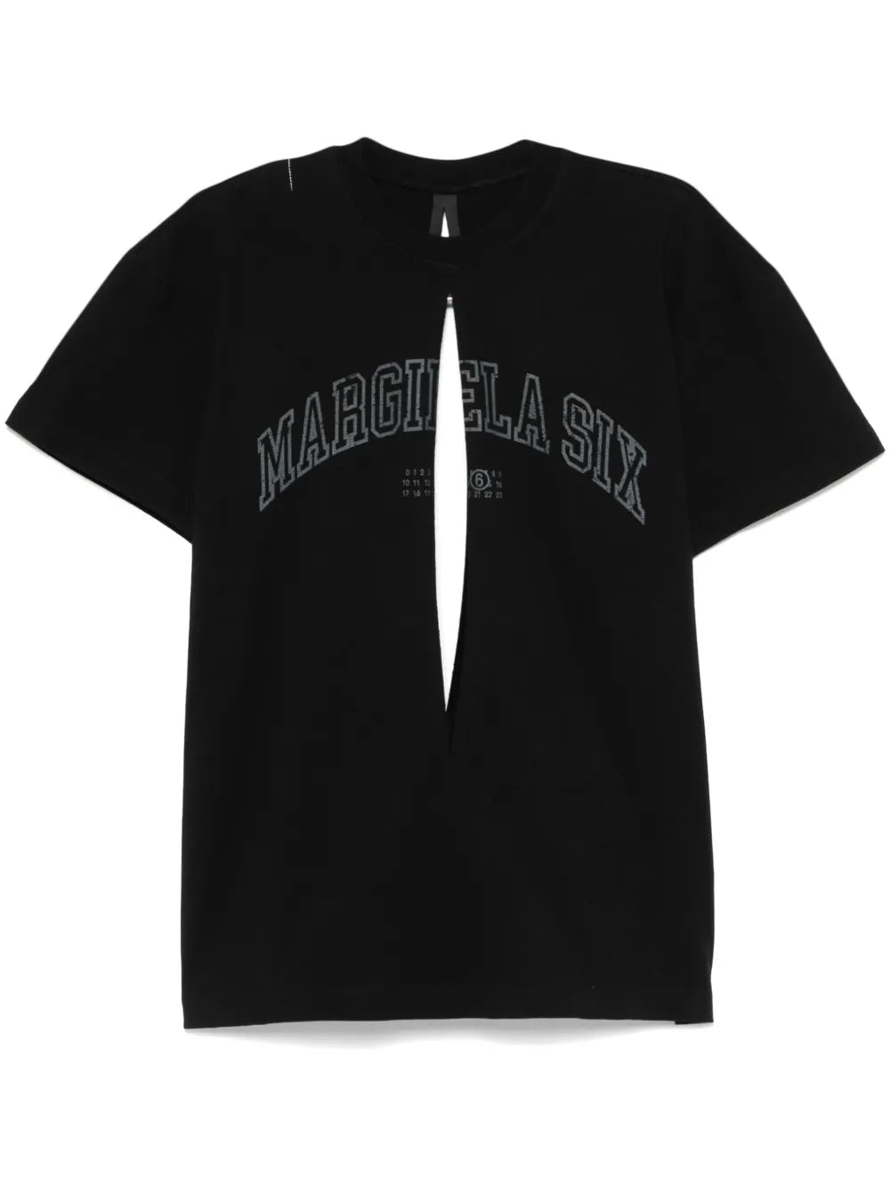 Logo-Print Cut-Out T-Shirt
