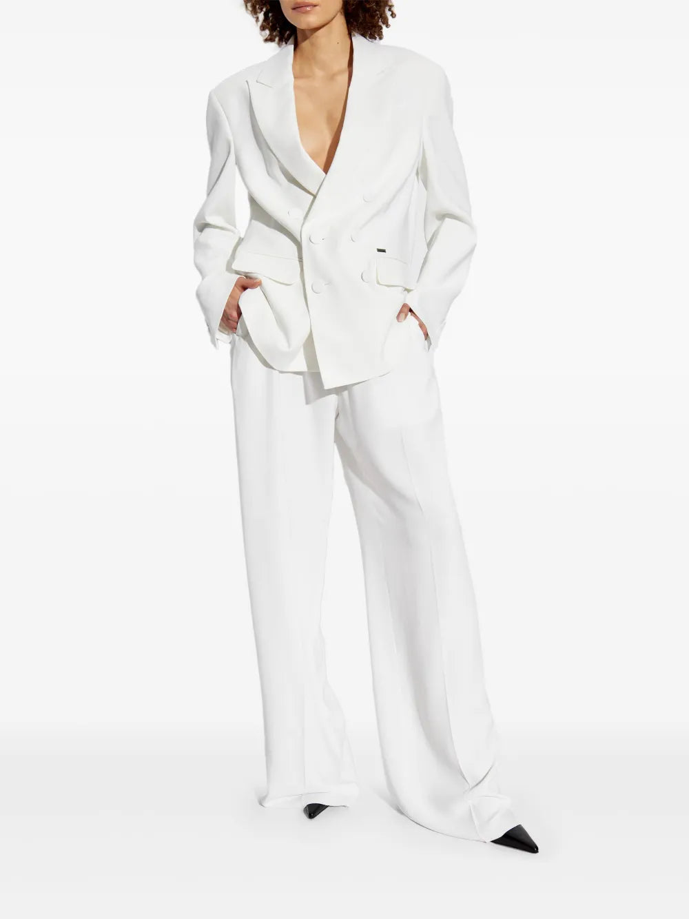 High-Waist Wide-Leg Trousers