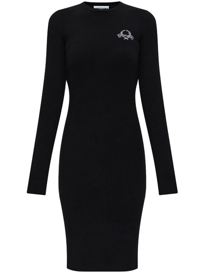 Logo-Embroidered Dress