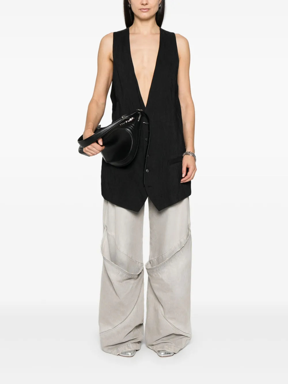 Plunging-Neck Gilet