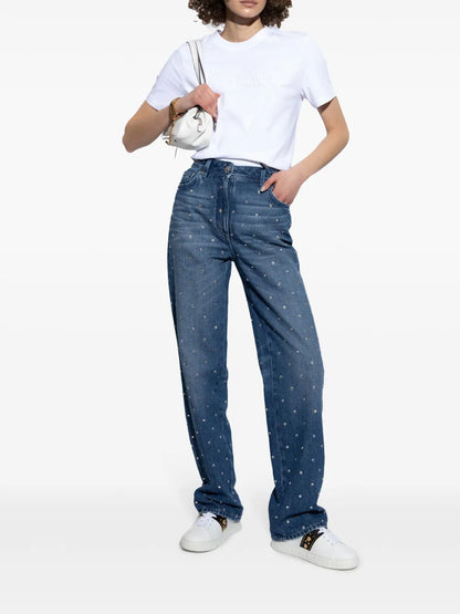 Fringed Embroidered T-Shirt