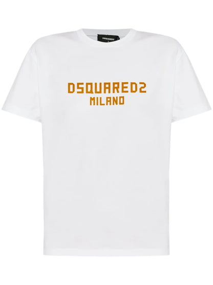 Flocked-Logo T-Shirt