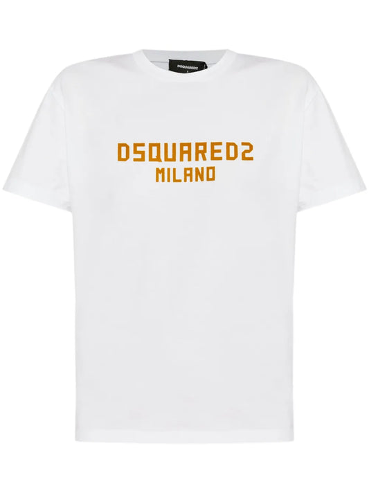 Flocked-Logo T-Shirt