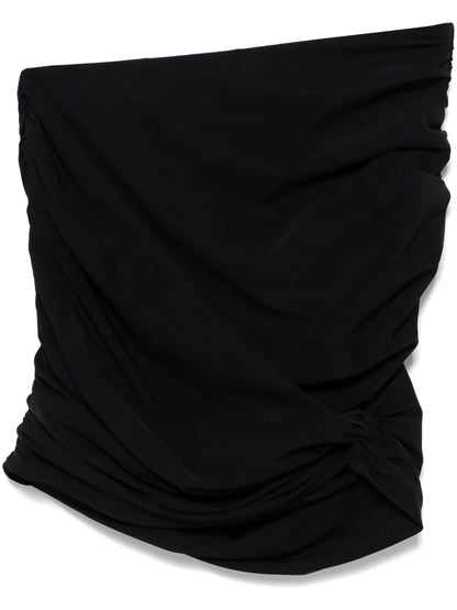 Draped Mini Skirt