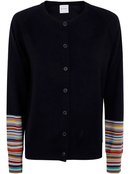 Signature-Stripe Cardigan
