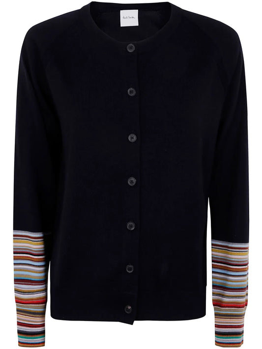 Signature-Stripe Cardigan