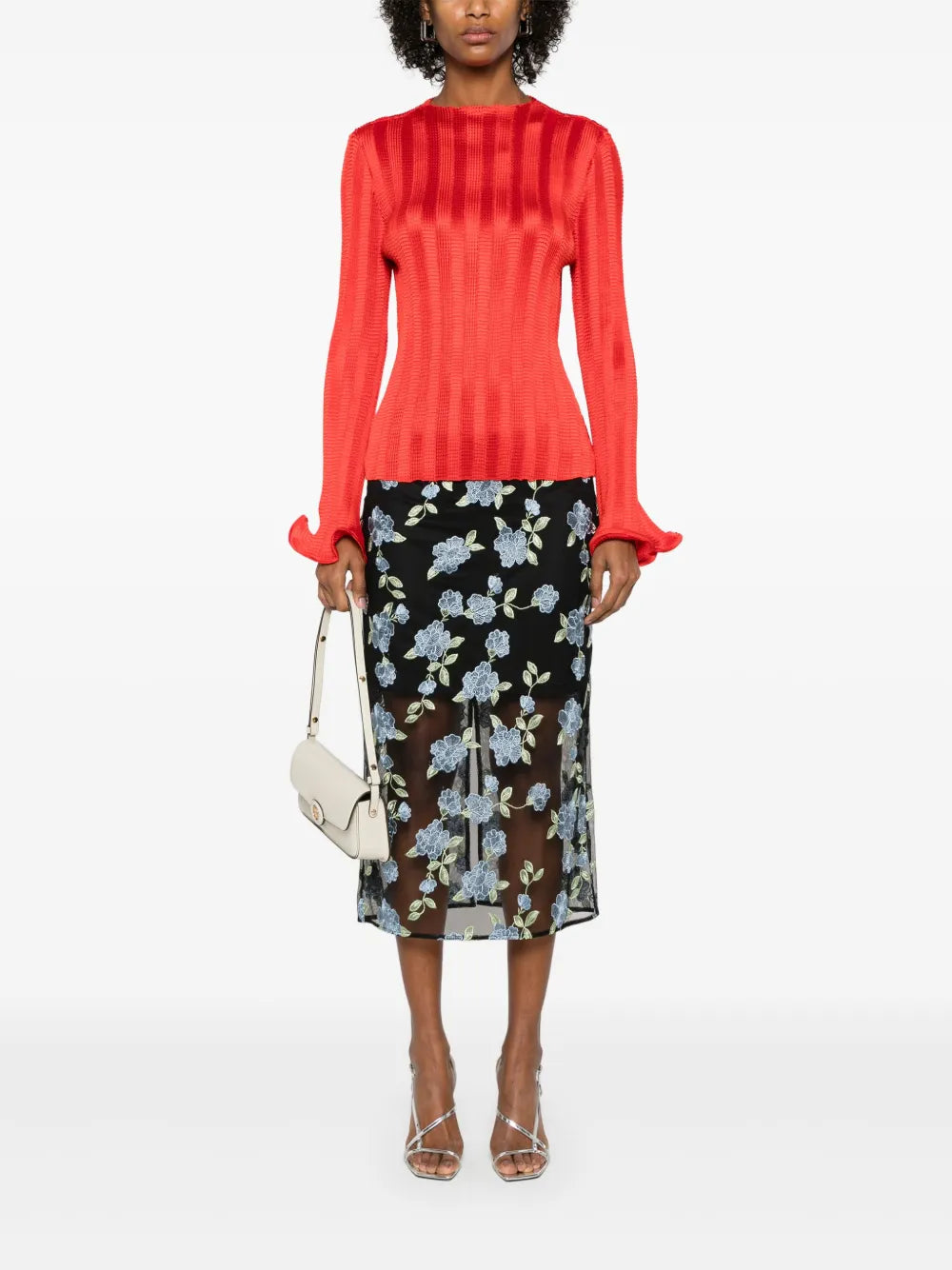 Mesh Midi Skirt