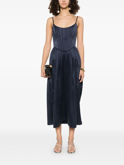 Corset-Style Midi Dress