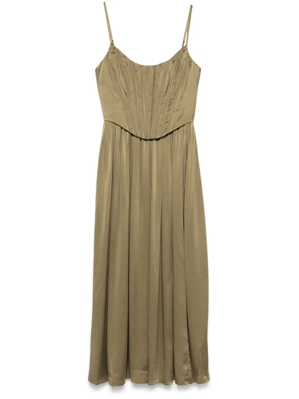 Corset-Style Midi Dress