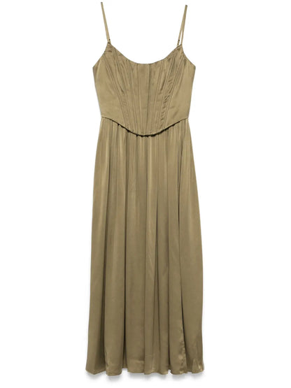Corset-Style Midi Dress