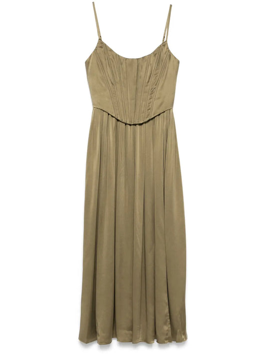 Corset-Style Midi Dress