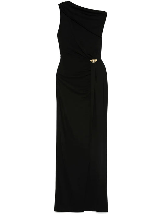 Jersey Asymmetric Maxi Dress