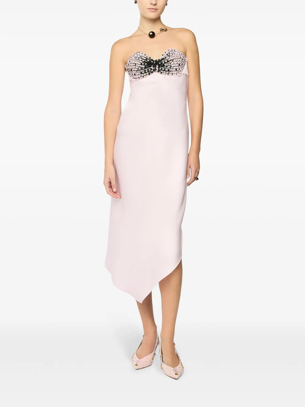 Strapless Midi Dress