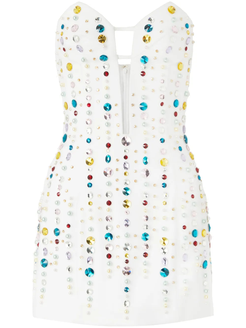 Crystal-Embellished Mini Dress