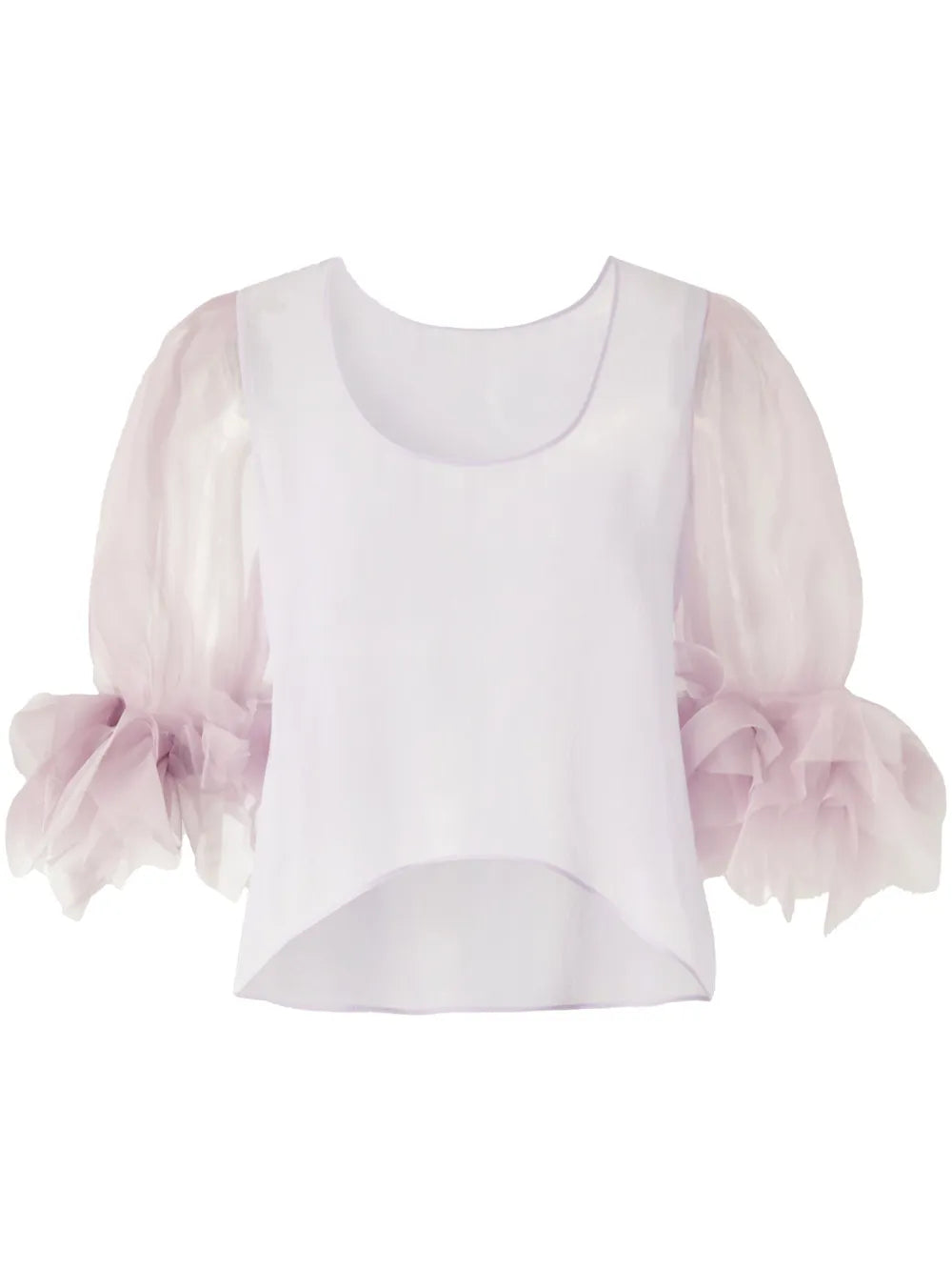 Ruffle-Cuffs Blouse
