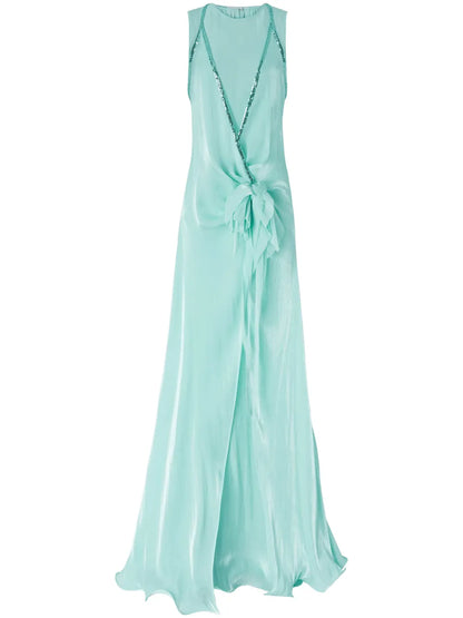 Sequin-Embellished Maxi Dress