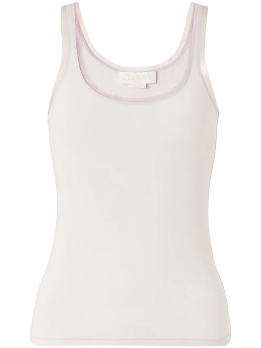 Contrast-Trim Tank Top