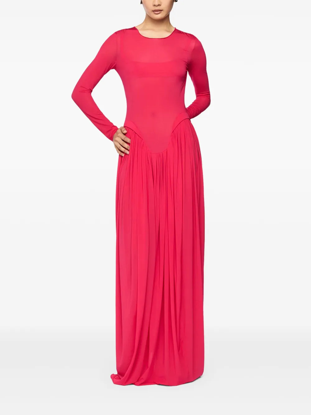 Semi-Sheer Maxi Dress