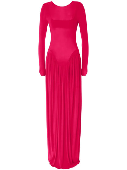 Semi-Sheer Maxi Dress